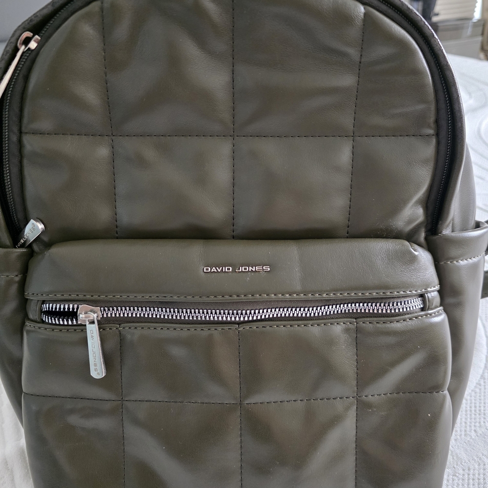 David Jones Olive Backpack